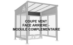 COUPE VENT DE TOITURE FACE ARRIERE POUR ABRI TITANE COMPLEMENTAIRE