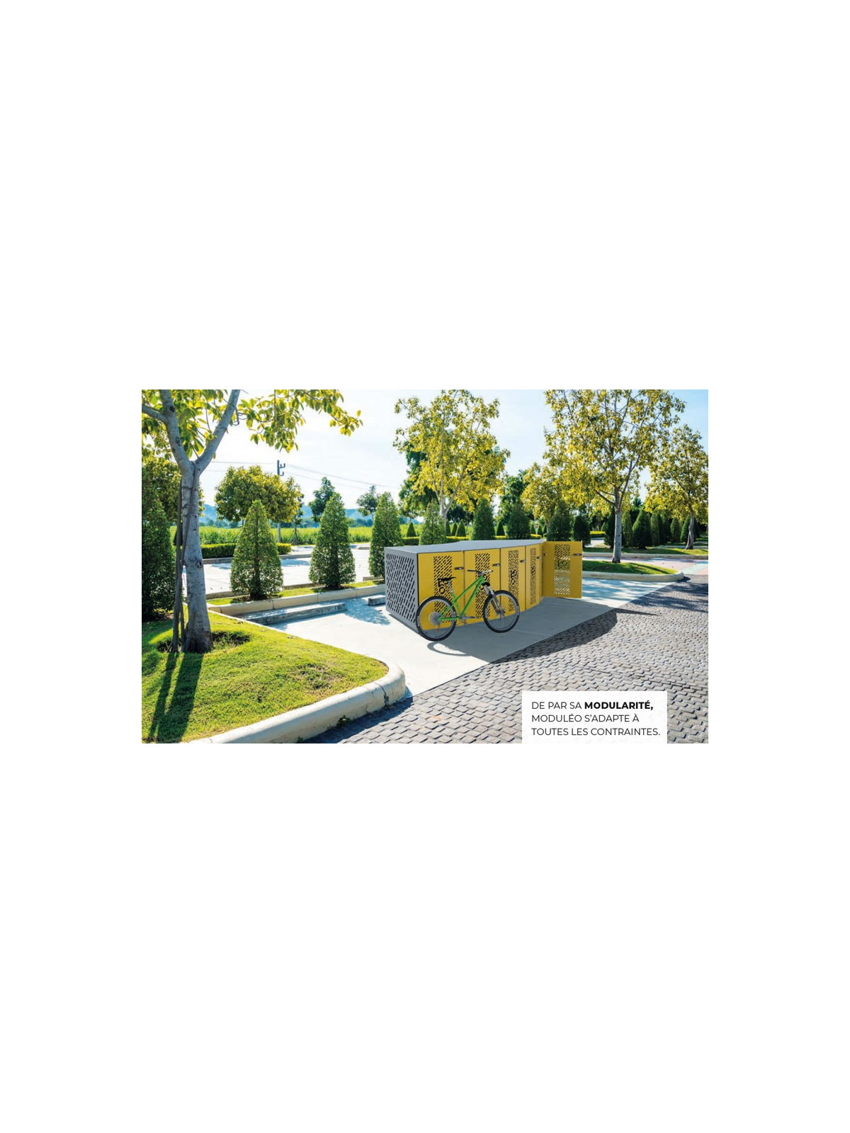 BOX A VELO SECURISE MODULEO
ABRI VÉLO INDIVIDUEL PARKING A VÉLO URBAIN