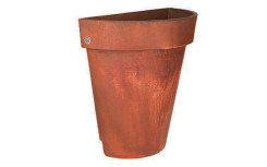 DEMI-POT ROND EFFET CORTEN