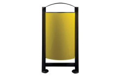 CORBEILLE GOUEX 2 FLUX ACIER GRIS / JAUNE