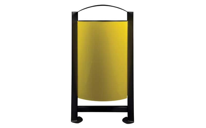 CORBEILLE GOUEX 2 FLUX ACIER GRIS / JAUNE