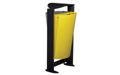 CORBEILLE GOUEX 2 FLUX ACIER GRIS / JAUNE