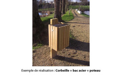 CORBEILLE VIRA VERSION ROBINIER 40 L