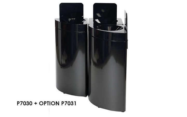 COLLECTEUR LUCIA 1/4 CERCLE ANTI FEU PRODUIT ET OPTION P7031
TRI SÉLECTIF ET RECYCLABLE GESTION DE DÉCHETS EN ENTREPRISE