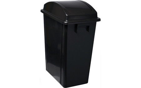 CORBEILLE AVEC COUVERCLE BASCULANT VERA 40 L NOIR
ORDURE MÉNAGÈRE ET TOUT VENANT