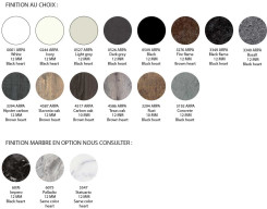 NUANCIER FINITION AU CHOIX