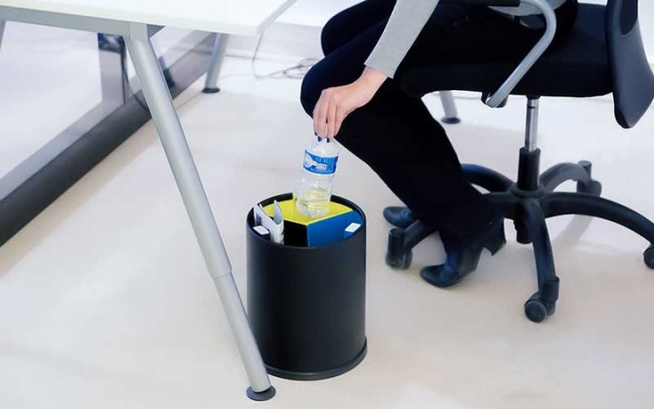 CORBEILLE DE TRI ET RECYCLAGE INTERIEUR DE DECHETS NARCISSA 3 COMPARTIMENTS