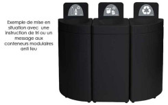 COLLECTEUR LUCIA 1/4 CERCLE ANTI FEU