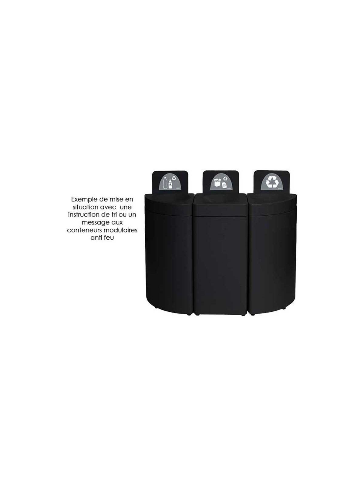 COLLECTEUR LUCIA 1/4 CERCLE ANTI FEU