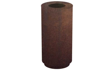 CORBEILLE RONDE ALES EN ACIER CORTEN