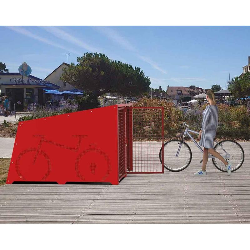 Box vélo sécurisé RAVELLO, abri fermé stationnement vélo Alvéole plus