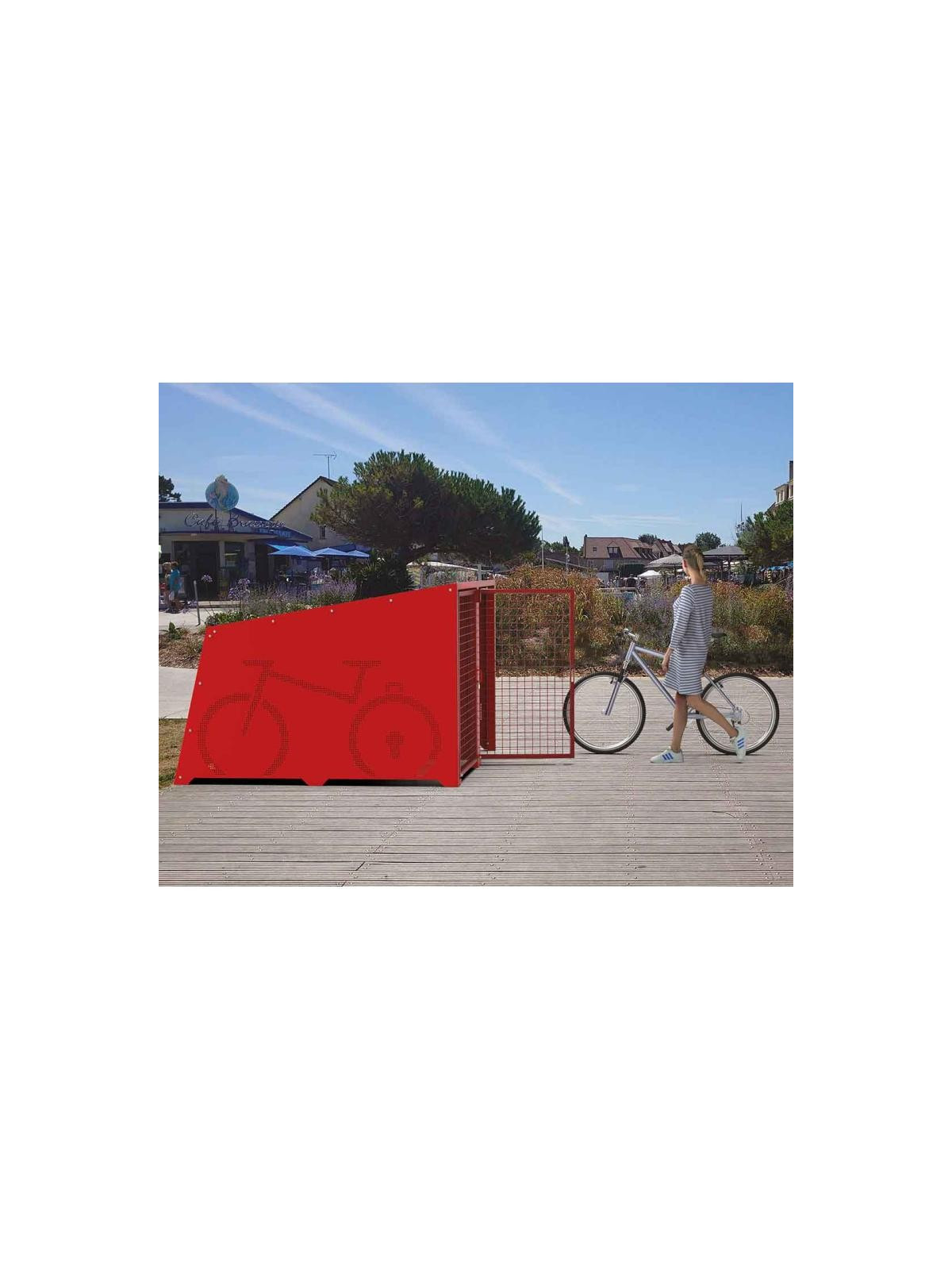 BOX VÉLO SÉCURISE RAVELLO
ABRI STATIONNEMENT EXTÉRIEUR ALVÉOLE PLUS ROUGE