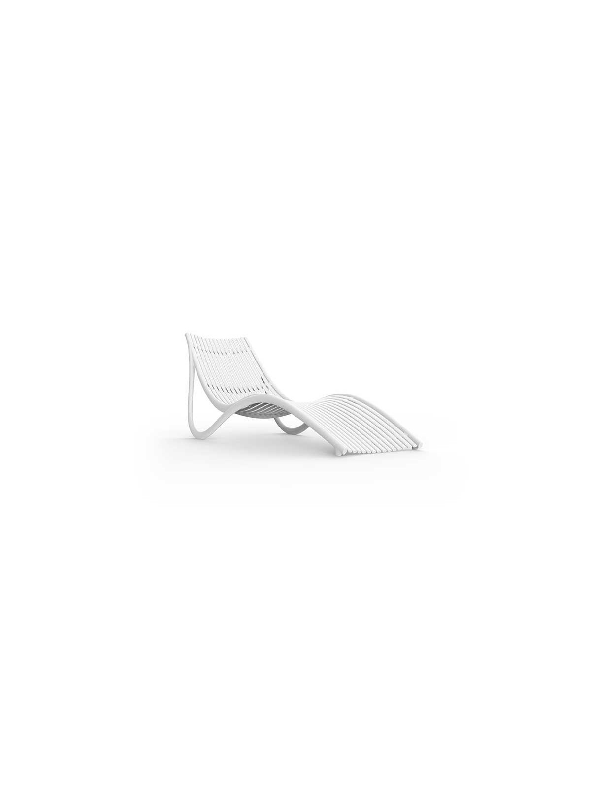 BAIN DE SOLEIL IBIZA BLANC
TRANSAT DESIGN EN POLYPROPYLÈNE
CHAISE LONGUE POUR TERRASSE ET JARDIN