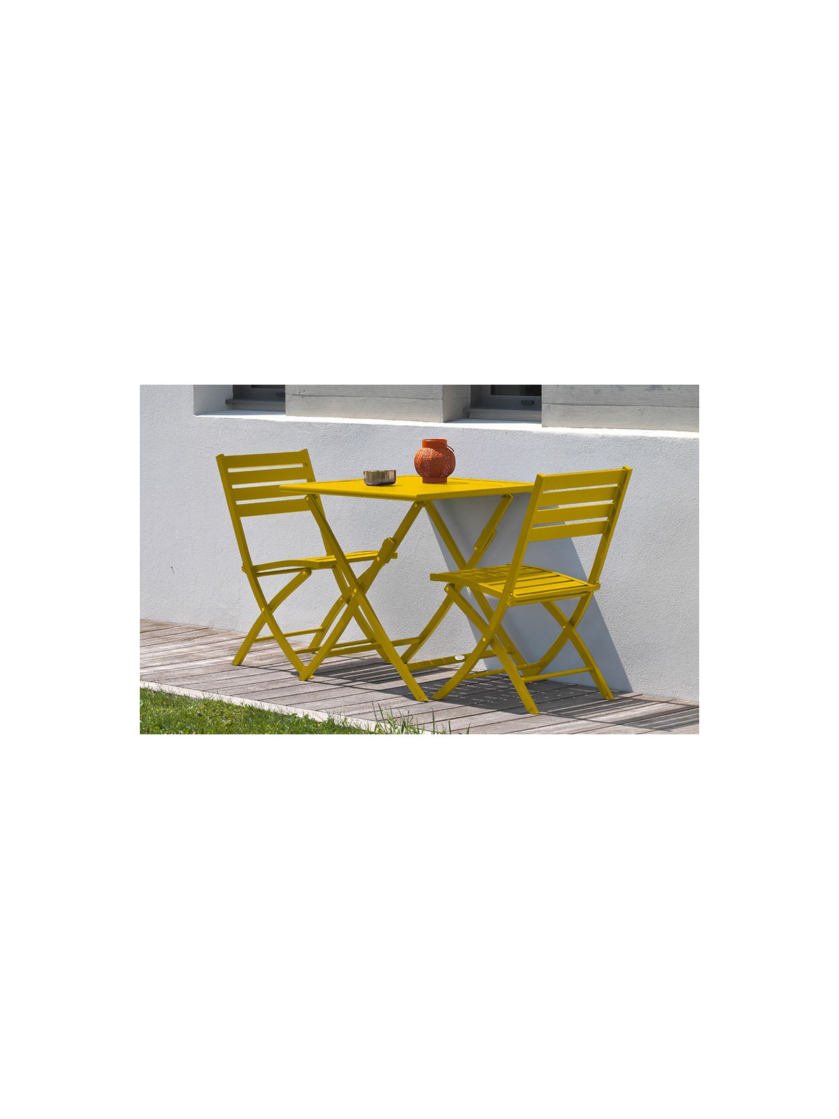 CHAISE DE JARDIN PLIANTE EN ALU ANDREA
MOUTARDE