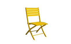 CHAISE DE JARDIN PLIANTE EN ALU ANDREA
MOUTARDE