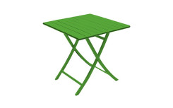 TABLE DE JARDIN EN ALUMINIUM PLIANTE CARRE ANDREA
VERT