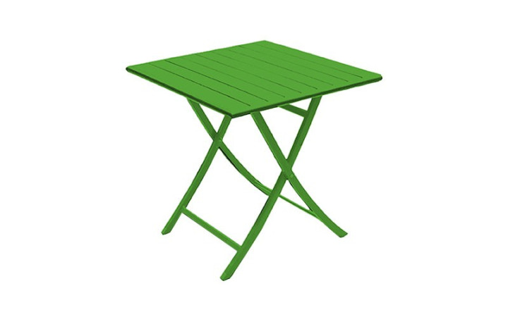 TABLE DE JARDIN EN ALUMINIUM PLIANTE CARRE ANDREA
VERT