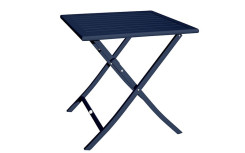 TABLE DE JARDIN EN ALUMINIUM PLIANTE CARRE ANDREA
BLEU MARINE