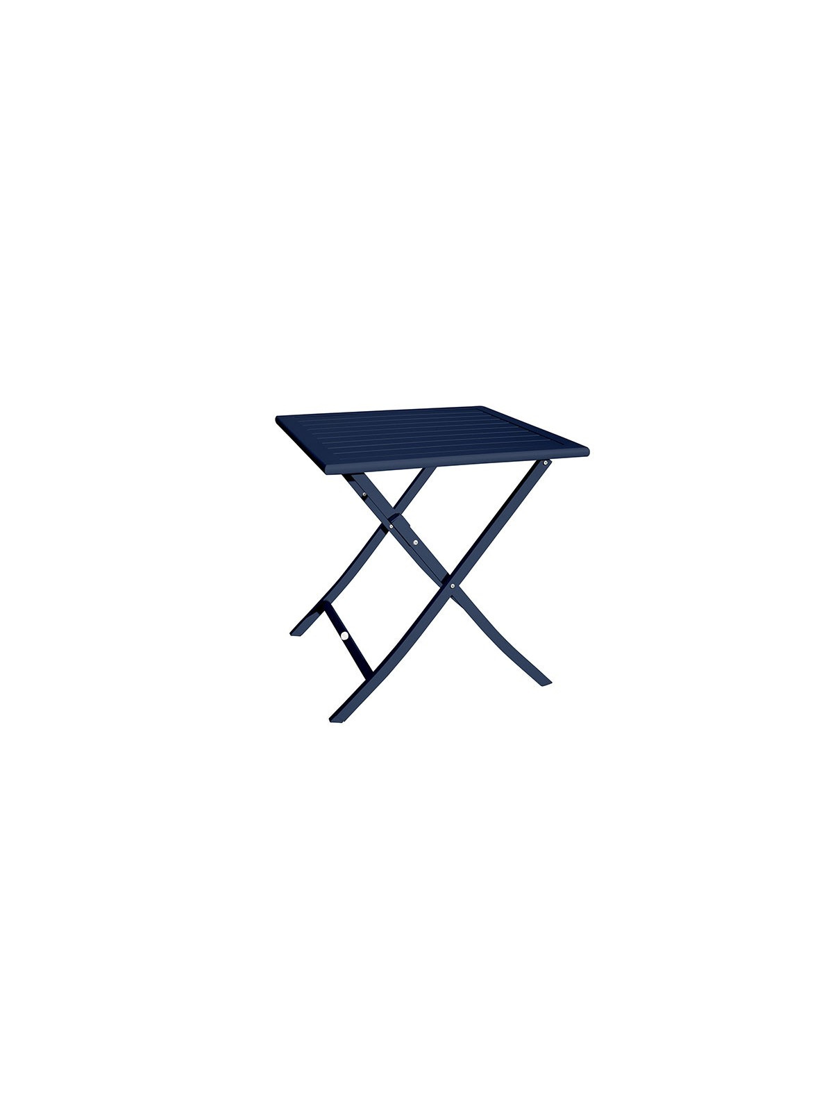 TABLE DE JARDIN EN ALUMINIUM PLIANTE CARRE ANDREA
BLEU MARINE