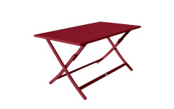 TABLE EXTÉRIEURE RECTANGLE ANDREA
MOBILIER DE JARDIN PLIANT - ROUGE CARMIN