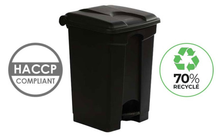 COLLECTEUR PÉDALE ANTIBACTÉRIEN 45L