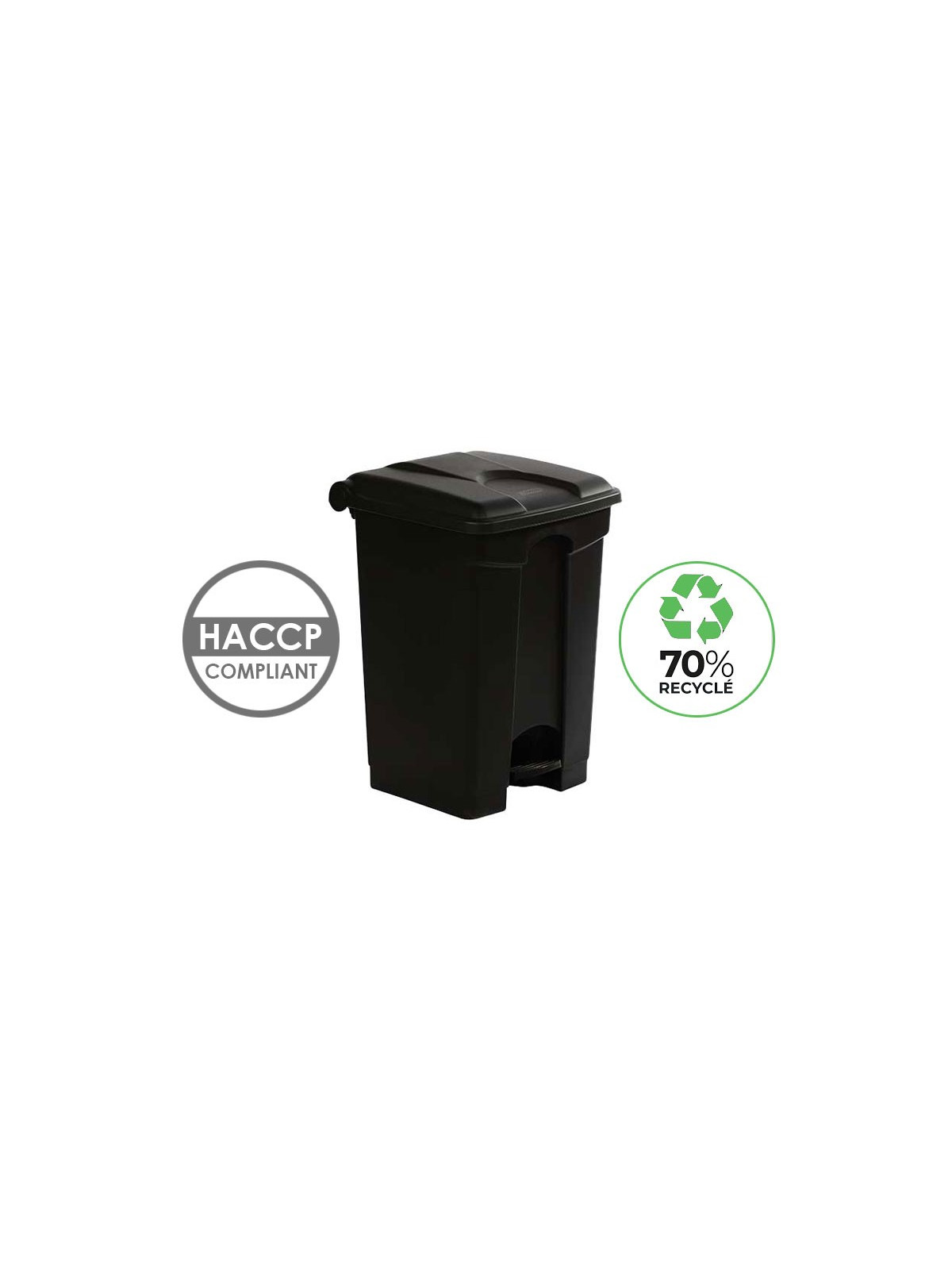 COLLECTEUR PÉDALE ANTIBACTÉRIEN 45L