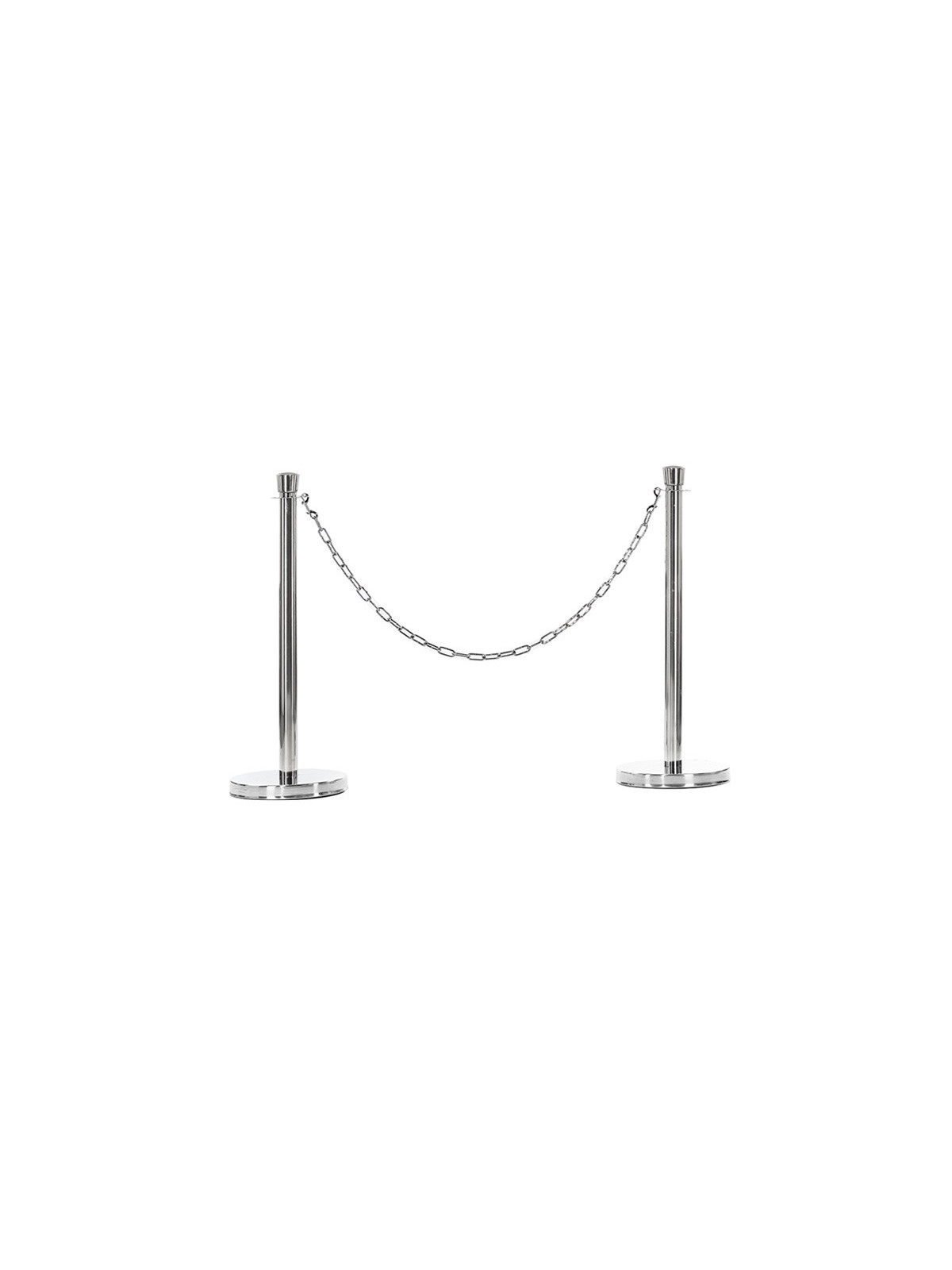 KIT POTEAUX INOX ET CHAINE ACIER