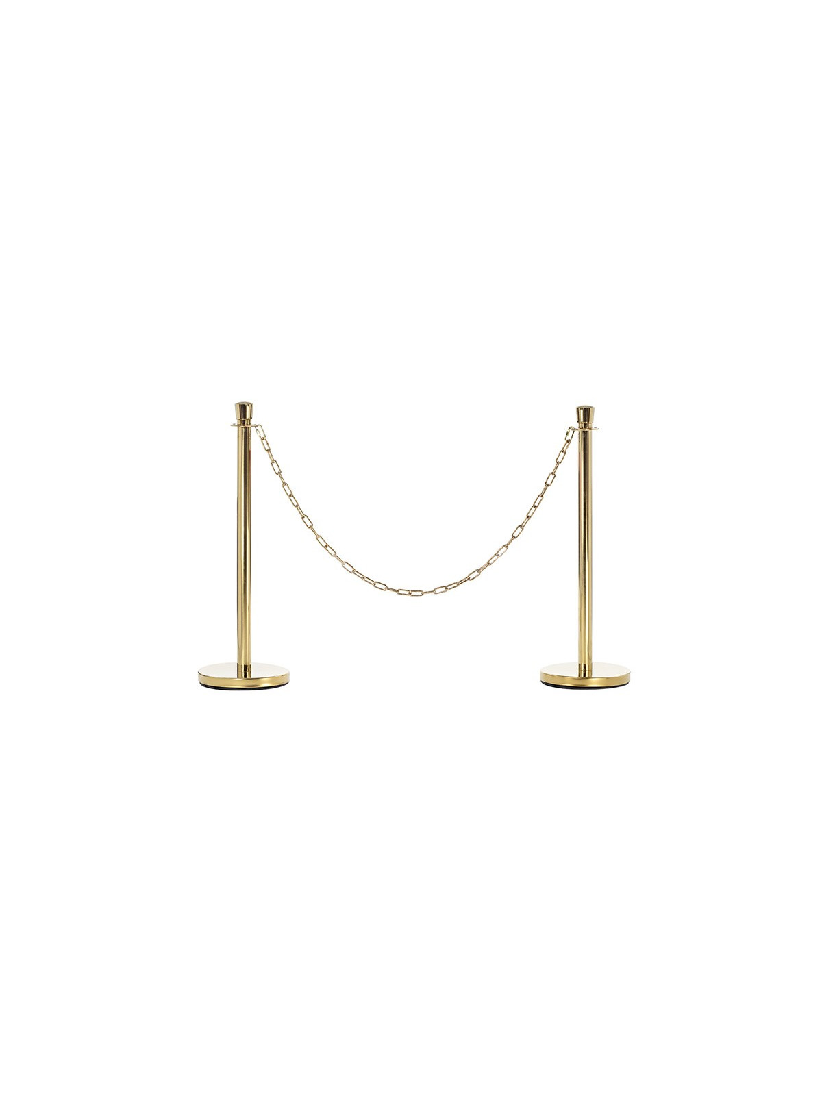 KIT POTEAUX LAITON ET CHAINE ACIER