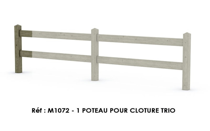 POTEAU CLOTURE TRIO