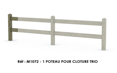 POTEAU CLOTURE TRIO