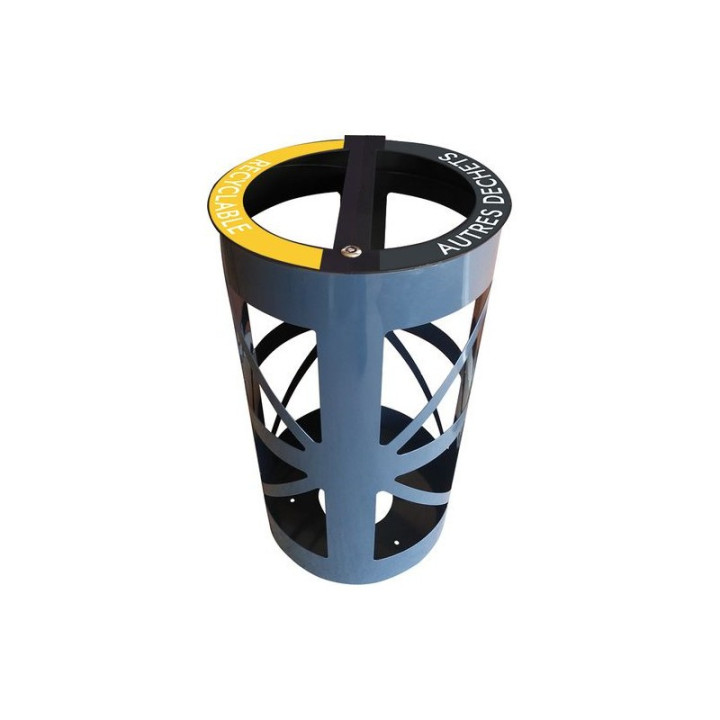 CORBEILLE ACIER VIGIPIRATE BI-FLUX
CORBEILLE VIGIPIRATE INTÉRIEURE POUR CENTRE COMMERCIAUX OU BATIMENT ESPACE PUBLIC