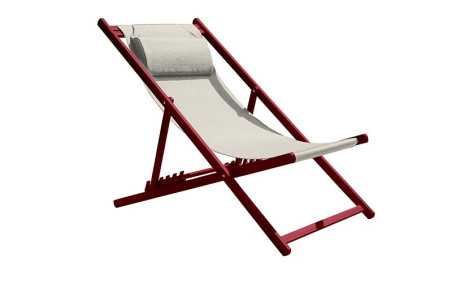 CHILIENNE SOLINE CARMIN
MOBILIER DE REPOS ALUMINIUM
