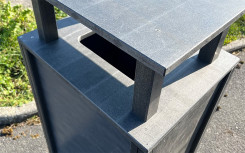 CACHE COLLECTEUR BRICK 1 FLUX AVEC TOIT RECYCLAGE EXTÉRIEUR