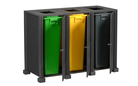 STATION DE TRI BRICK 3 FLUX RECYCLAGE HOTEL CAMPING PARC PUBLIC
STATION TRI EXTERIEUR RECYCLÉ