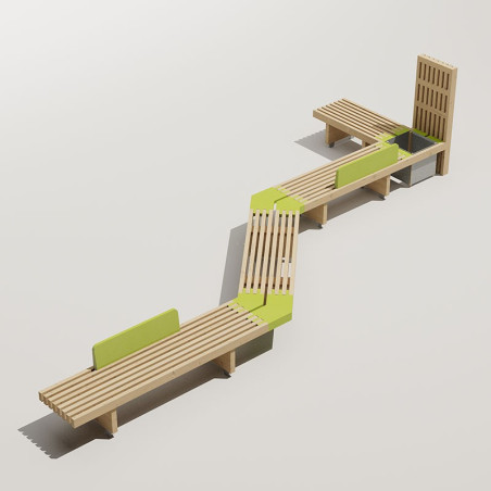 GAMME DESIBOIS - PACK 2 
MOBILIER URBAIN DESIGN EXTÉRIEUR