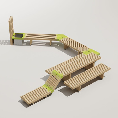 GAMME DESIBOIS - PACK 8
AMÉNAGEMENT ESPACE URBAIN EXTÉRIEUR DESIGN MODERNE ET MODULABLE