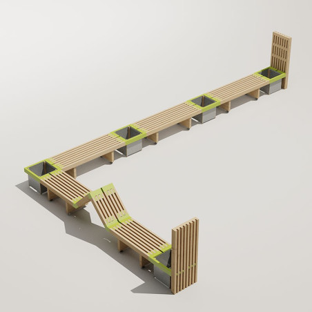GAMME DESIBOIS - PACK 9
MOBILIER URBAIN ET JARDINIÈRE EXTÉRIEUR POUR VILLE ET COLLECTIVITÉ