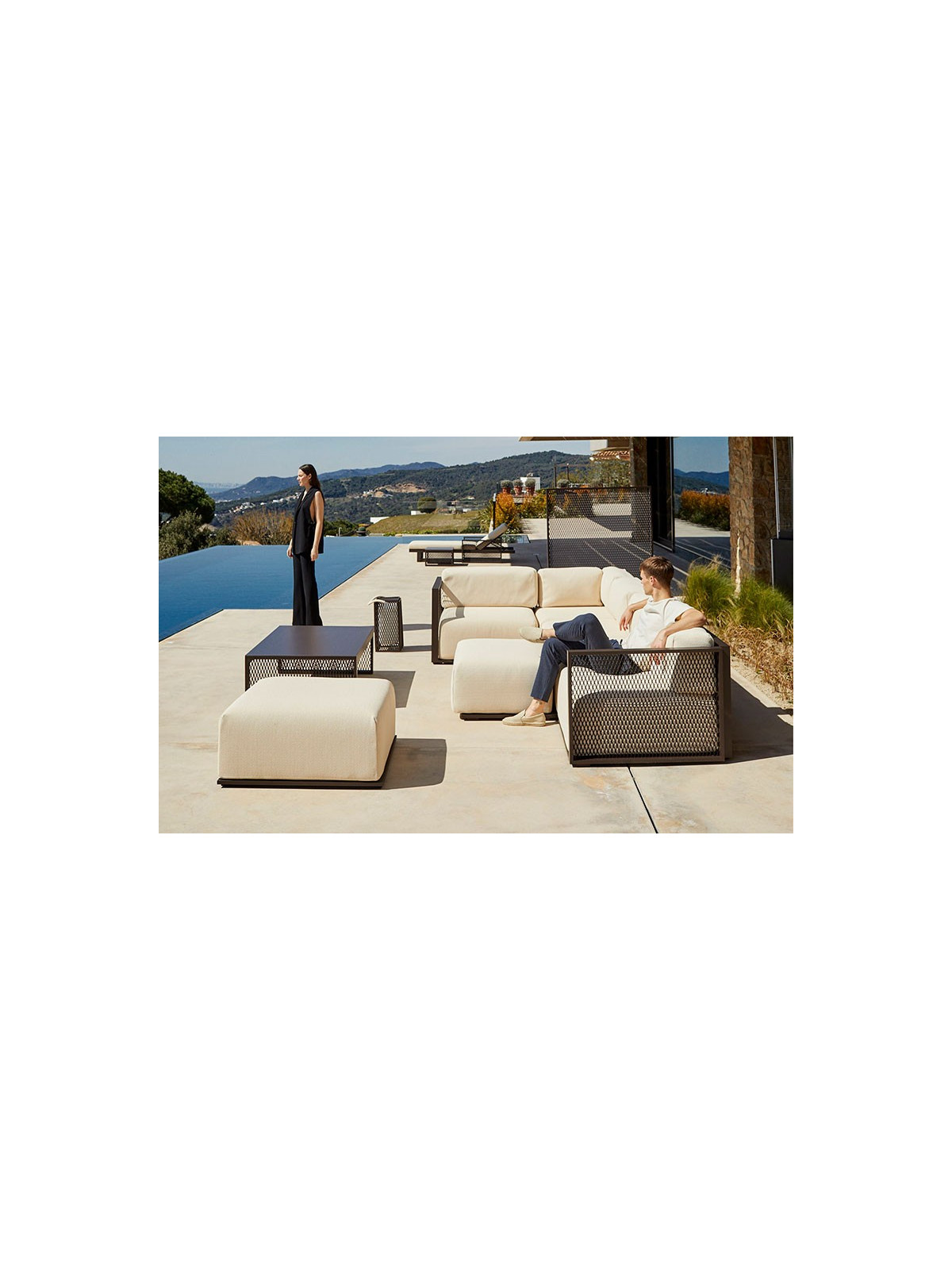 Séparateur d'espace FACTORY aluminium aménagement moderne d'extérieur