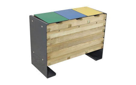 CORBEILLE DE TRI SÉLECTIF LUCAS
RECYCLAGE DES DÉCHETS ESPACE EXTÉRIEUR