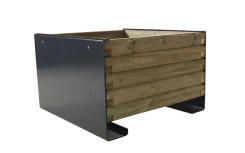 JARDINIÈRE LUCAS
POT DE FLEUR EN ACIER ET BOIS MODERNE POUR COLLECTIVITÉ