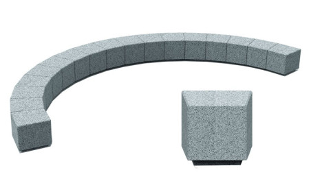 CUBE BLOC COURBE SENEB
ASSISE BÉTON POUR EXTÉRIEUR