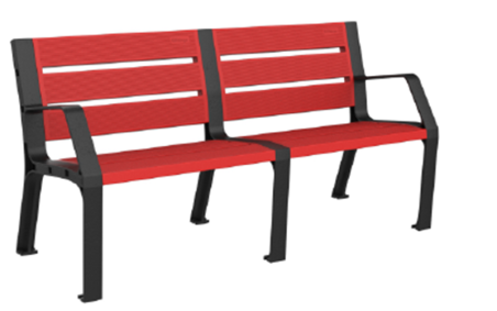 BANC ESPACE EXTÉRIEUR AVEYRON EN POLYÉTHYLÈNE