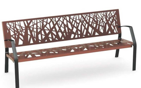 BANC IRATY ACIER ET FONTE
MOBILIER URBAIN MODERNE POUR COLLECTIVITÉ