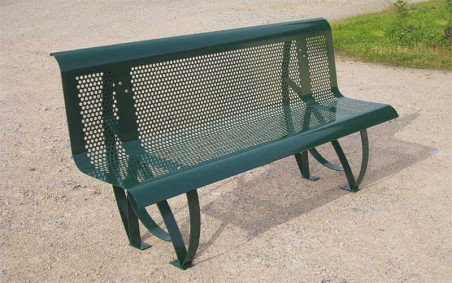 Banc en acier BIEN ETRE 2000 mm, banc extérieur parc et collectivité