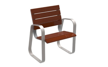 FAUTEUIL FREHEL ACIER BOIS
CHAISE EXTÉRIEUR AVEC ACCOUDOIRS ESPACE PUBLIC
FAUTEUIL EXTERIEUR