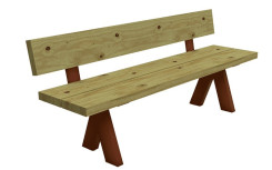 BANC ALES ACIER CORTEN BOIS
BANC EXTÉRIEUR URBAIN ESPACE PUBLIC