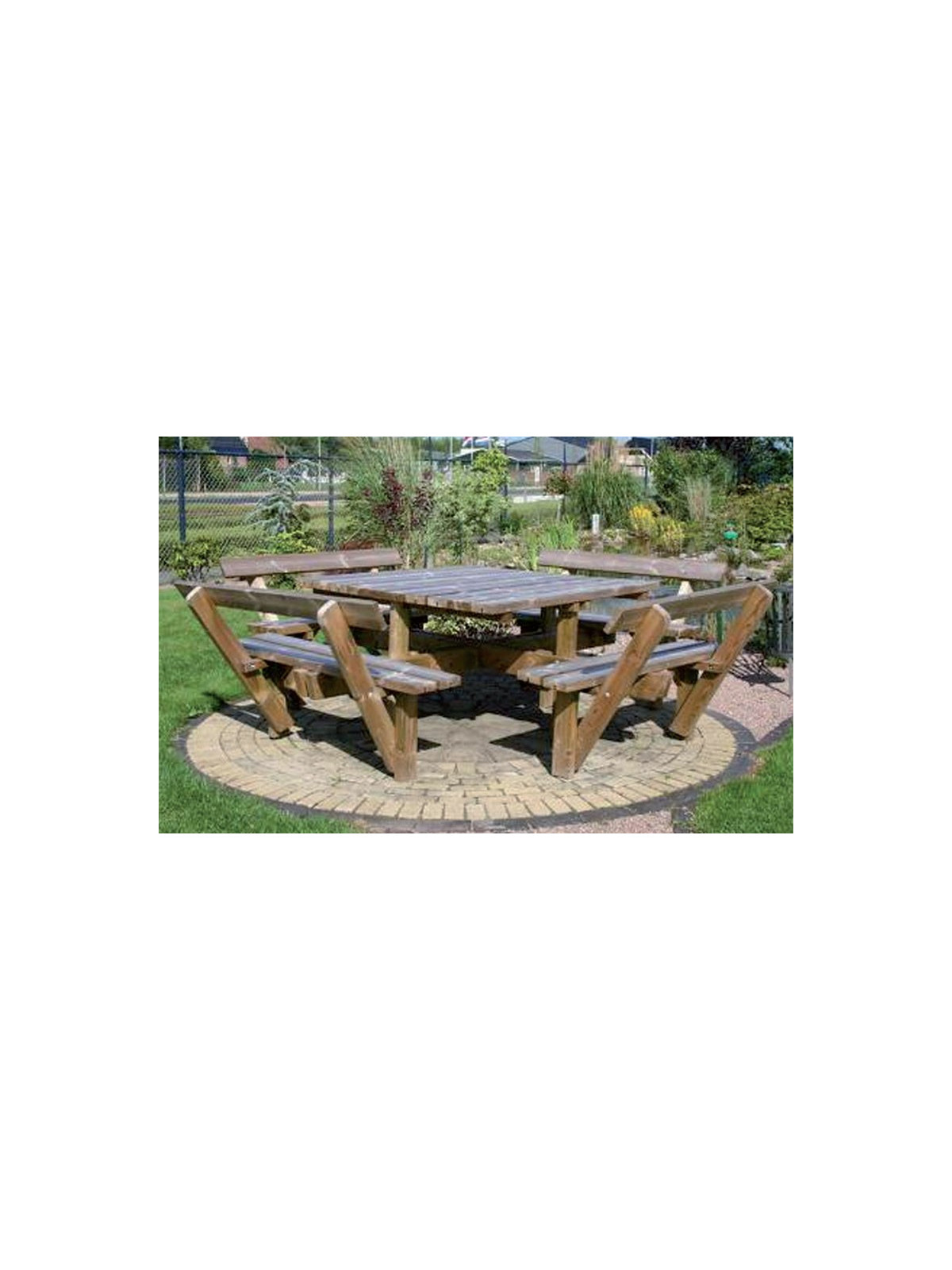 TABLE DE PIQUE NIQUE CARRÉE EN BOIS GUERIN AVEC DOSSIER
TABLE EN BOIS NATURELLE AVEC BANC POUR ESPACE PUBLIC