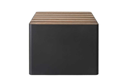 CUBE ASSISE MODERNE TIRANA EN ACIER ET BOIS
ASSISE POUR ESPACE EXTERIEUR