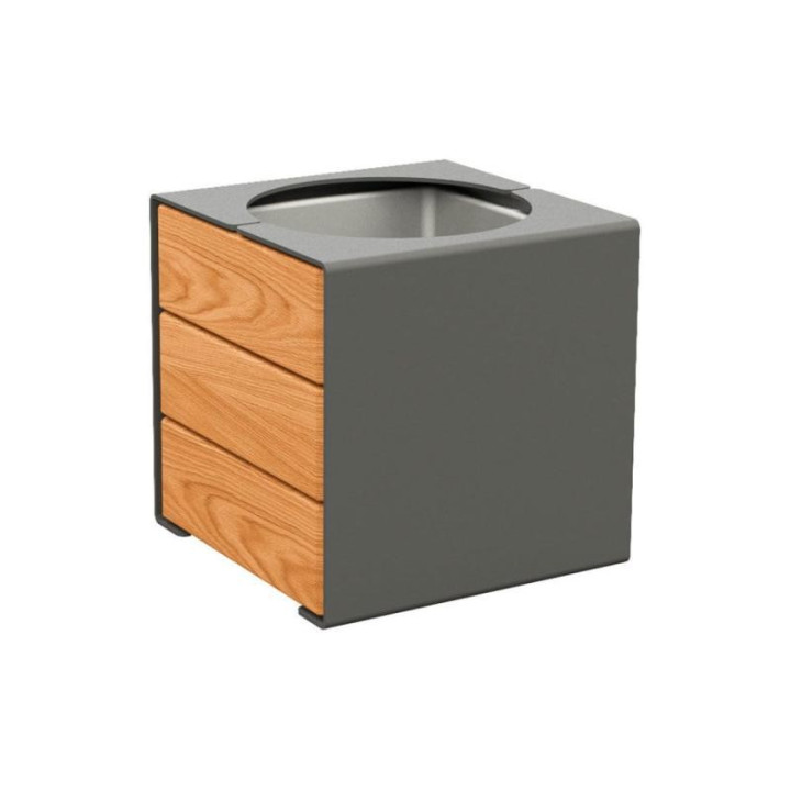 JARDINIÈRE ELITE ACIER/BOIS GRIS PROCITY
POT DE FLEUR DESIGN EXTÉRIEUR INTÉRIEUR