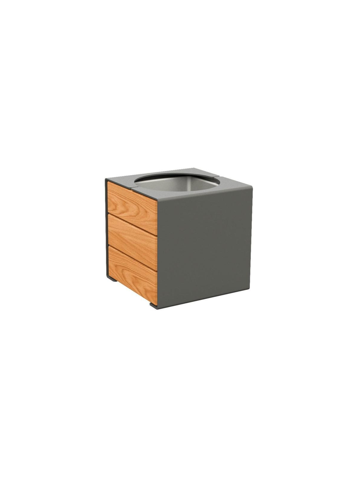 JARDINIÈRE ELITE ACIER/BOIS GRIS PROCITY
POT DE FLEUR DESIGN EXTÉRIEUR INTÉRIEUR